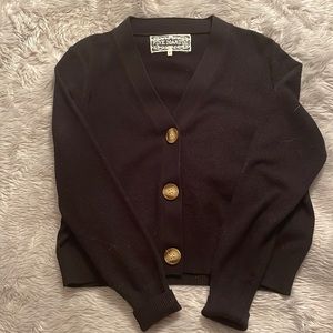 Pink Martini black cardigan. NWOT. Size S